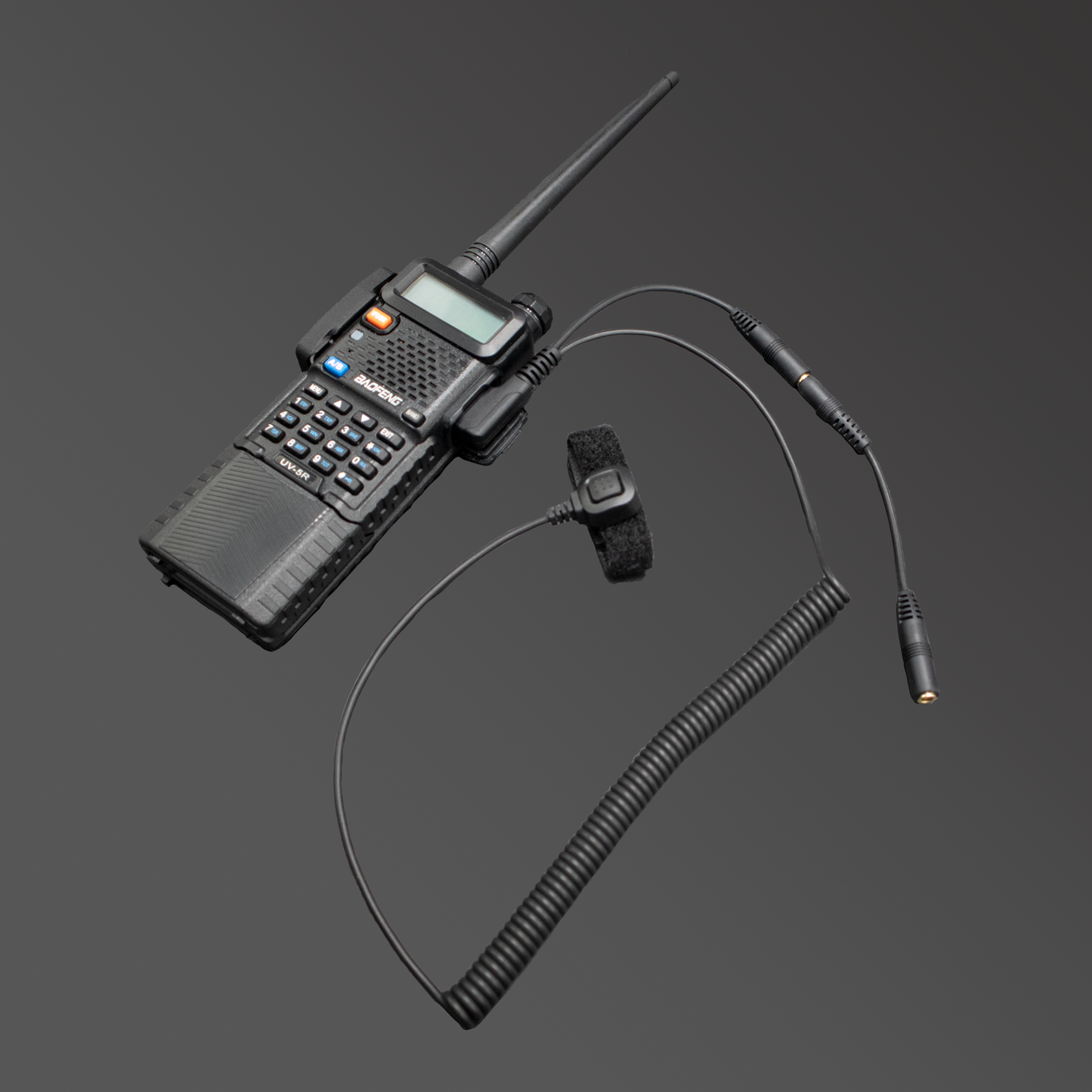 BTECH 2 Pin (K1 Connector) to 3.5MM Adapter with Push-to-Talk Button